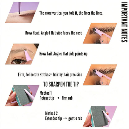Feather Edge Brow Pencil 3-in-1 Kit (Pencil + Refill + Sanding Sponge)