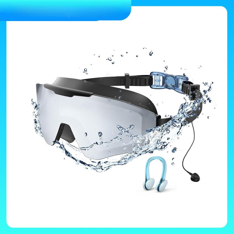 Panoramic Anti-Fog Swim Goggles Set 🏊‍♂️ Crystal-Clear Vision, No Leaks, No Fog!