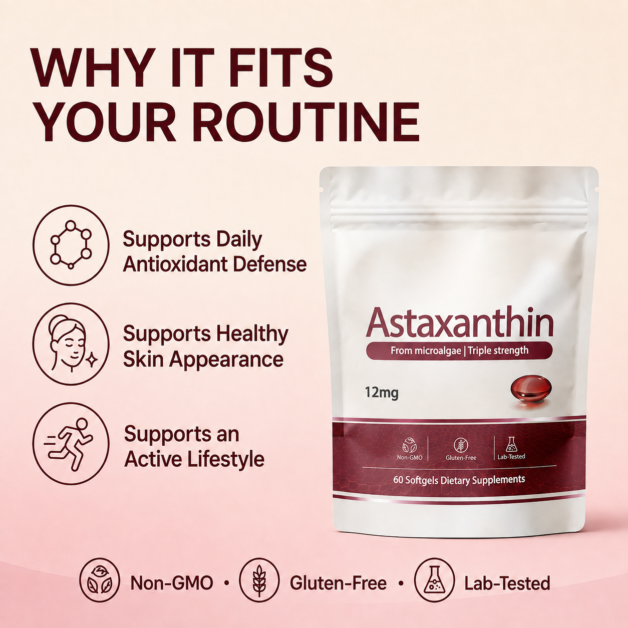 Stycove Astaxanthin - 12mg Softgels