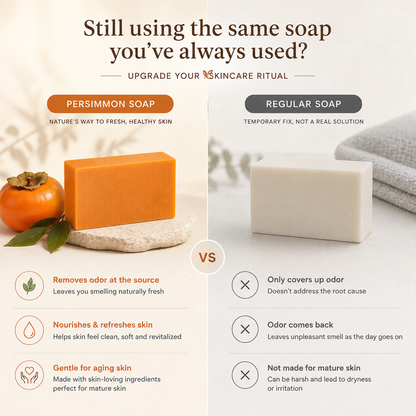Original Persimmon Soap – Deodorizing & Skin Cleansing Bar