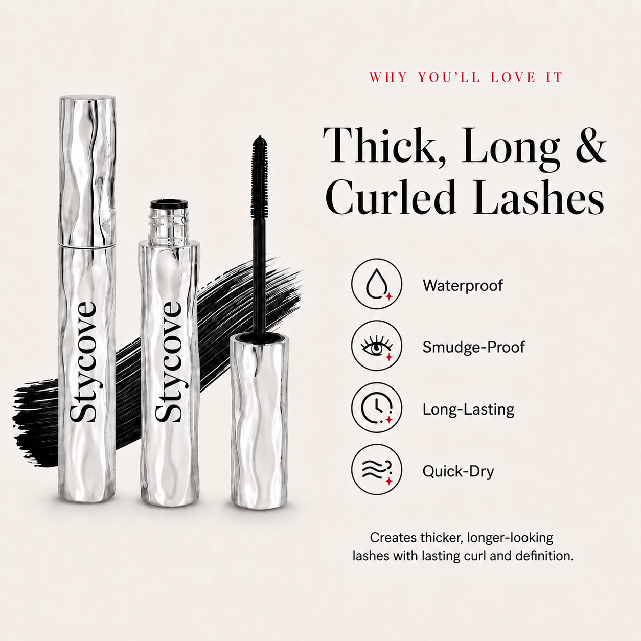 Waterproof Curling Lengthening Mascara