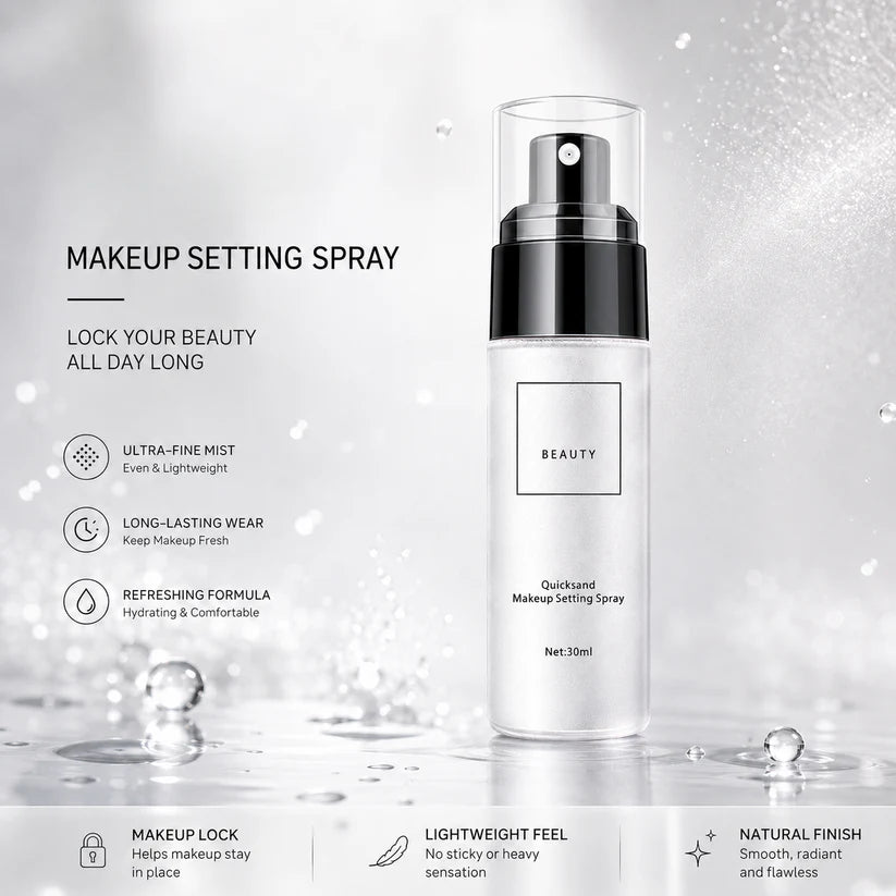 💦 Makeup Setting Spray 💄 – Long-Lasting Oil Control 🌸 & Fresh-Looking Finish