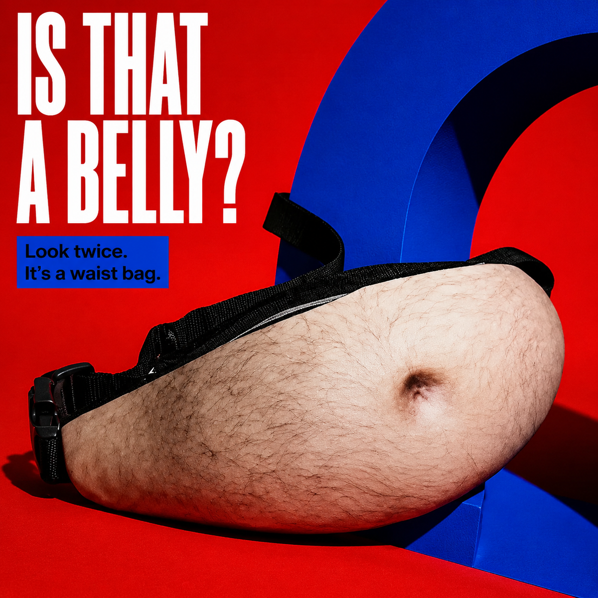 Realistic dad bod fanny pack
