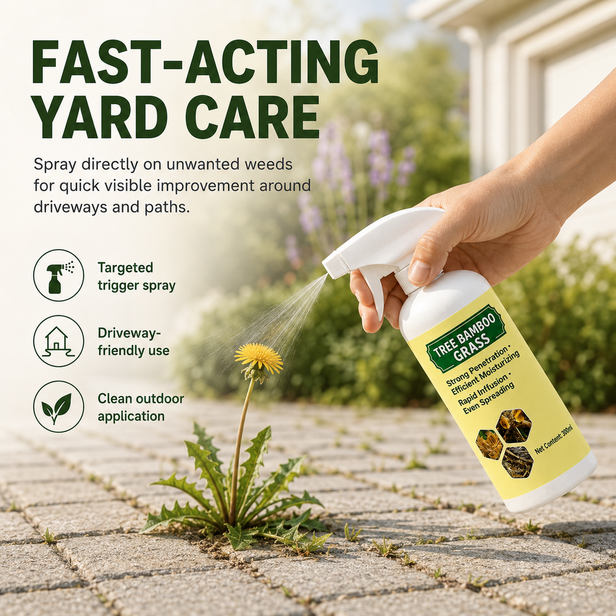 2026 SALE - Fast-Acting Natural Weed & Grass Killer Spray