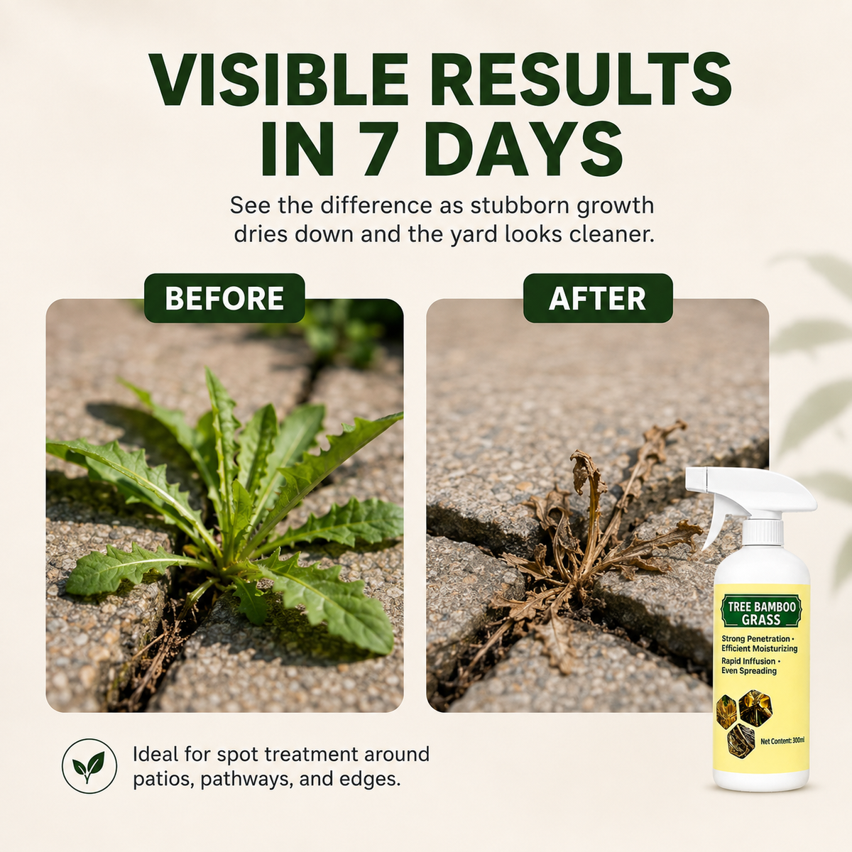2026 SALE - Fast-Acting Natural Weed & Grass Killer Spray