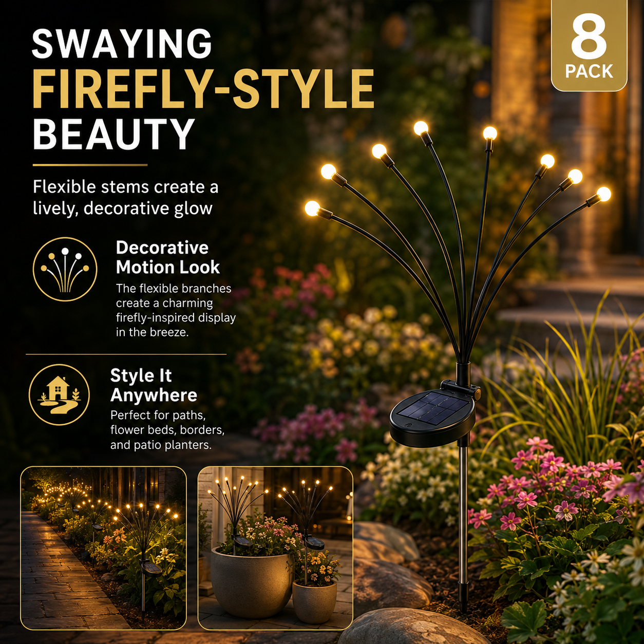 Outdoor Solar Firefly Lights