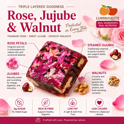 Zero Added Sugar Rose Jujube Walnut Bites-Zuckerberg