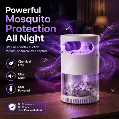 🌙Quiet UV Mosquito Trap – Chemical-Free & Safe for Kids & Pets🦟