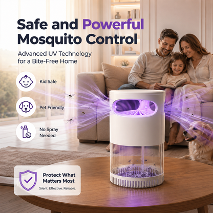 🌙Quiet UV Mosquito Trap – Chemical-Free & Safe for Kids & Pets🦟