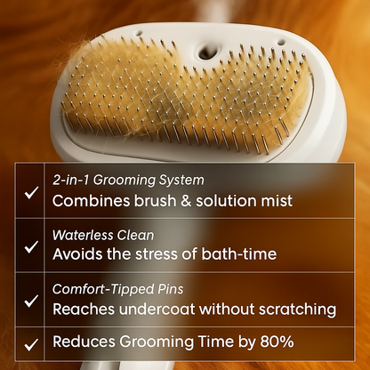 Stycove Pet Steam Brush + Solution Refills