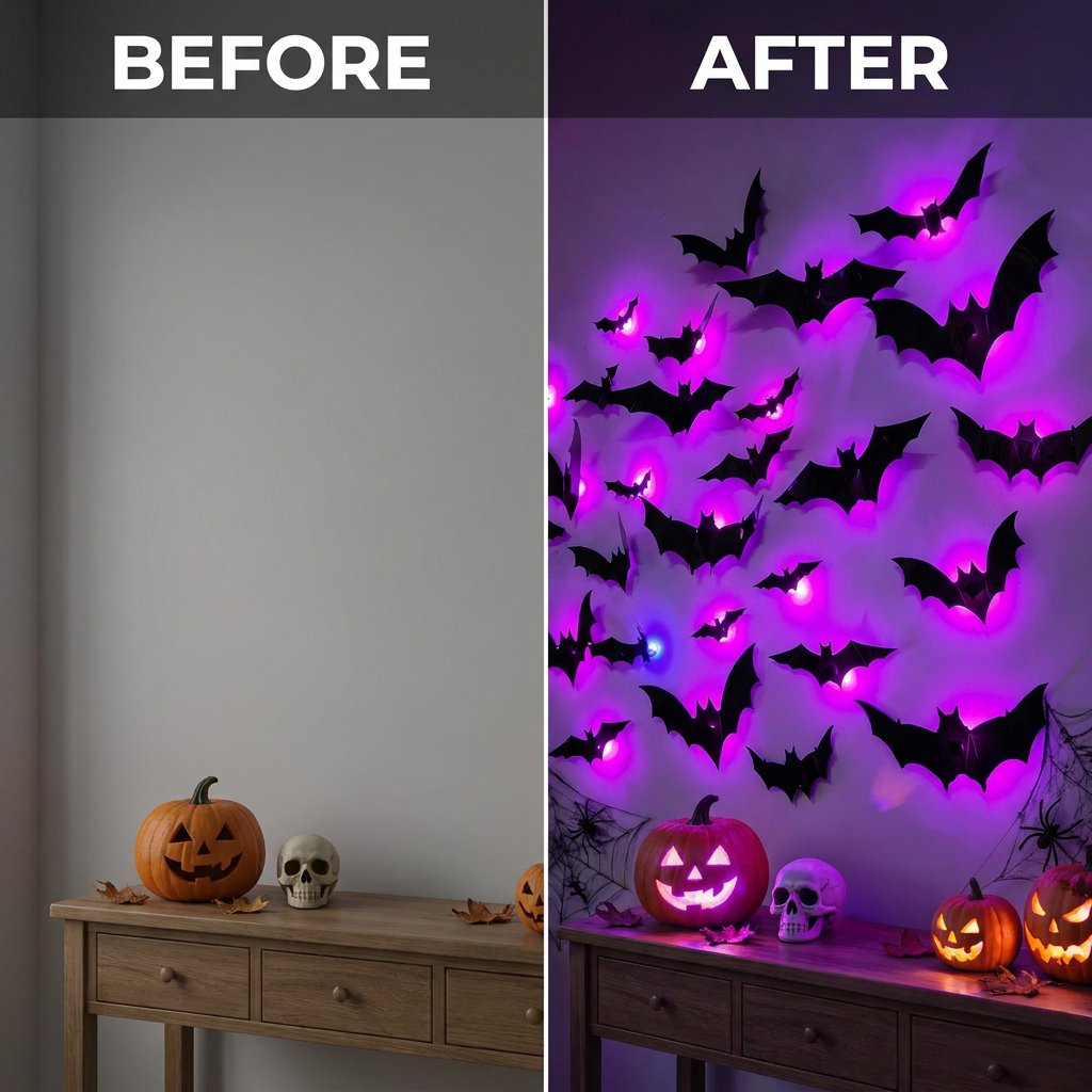 🔥Halloween 3D Lighted LED Flashing Bats
