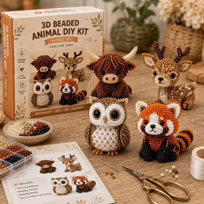 🧵✨ Creative Beaded Mini World 3D DIY Kit Collection