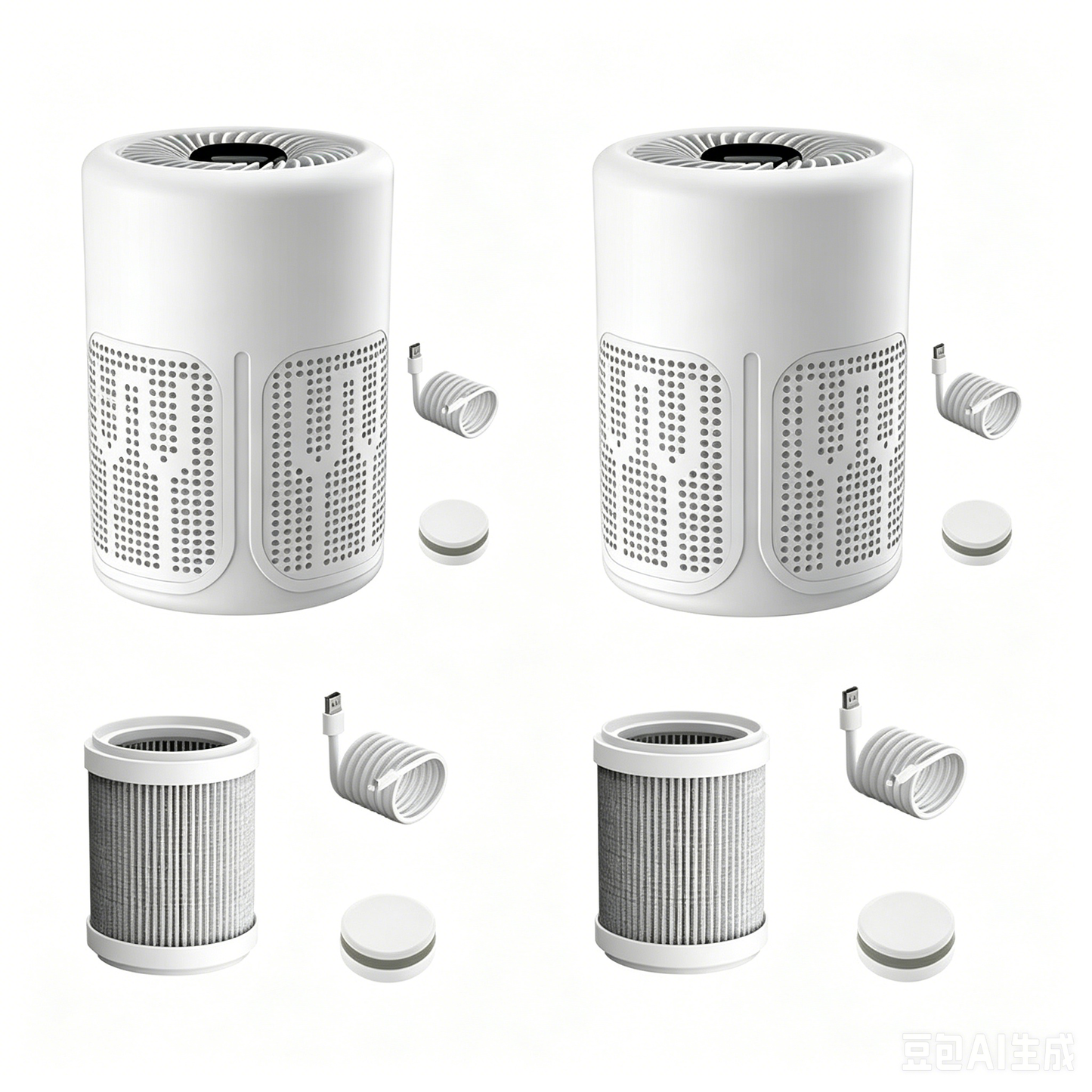 🌀 Air Purifier for Home 🌿 Includes Filter & Aromatherapy Tablets