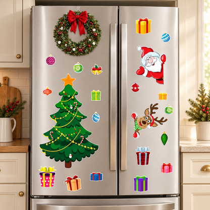 Christmas Refrigerator Magnets Fridge Decorations Set