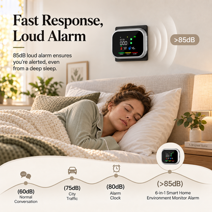6-in-1 Smart Home Environment Monitor