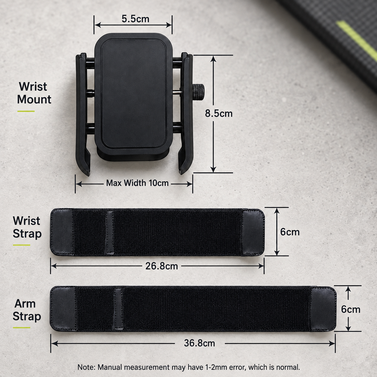 📱 360° Rotating Wrist & Arm Phone Holder – Hands-Free Sports Mount