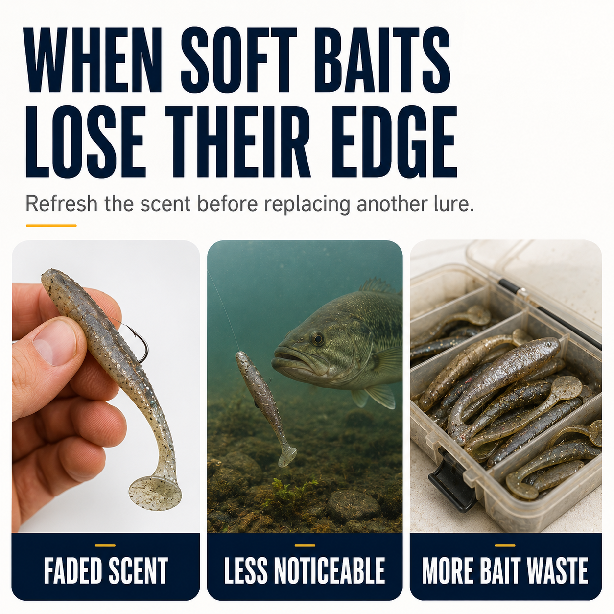 Soft Bait Scent Spray – Instant Fish-Attracting Reviver