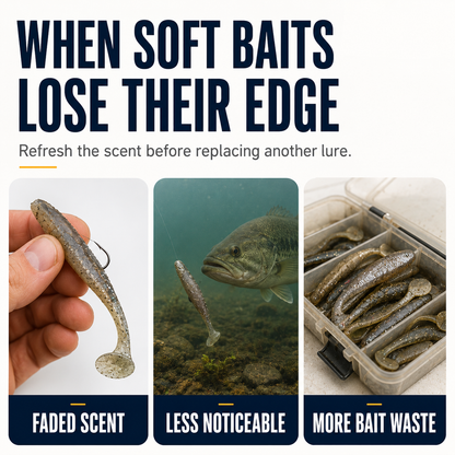 Soft Bait Scent Spray – Instant Fish-Attracting Reviver