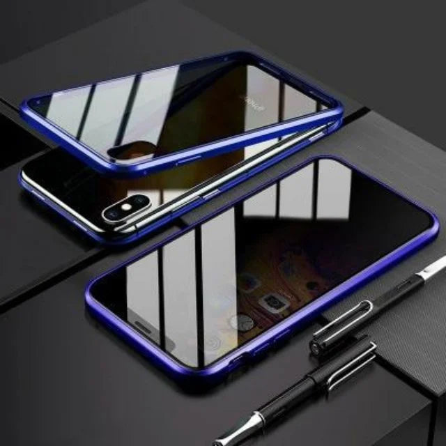 Iphone Anti-Peep Screen Protector Magnetic Case