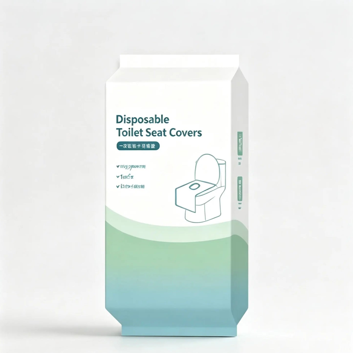Disposable Toilet Seat Covers Waterproof 16x24in