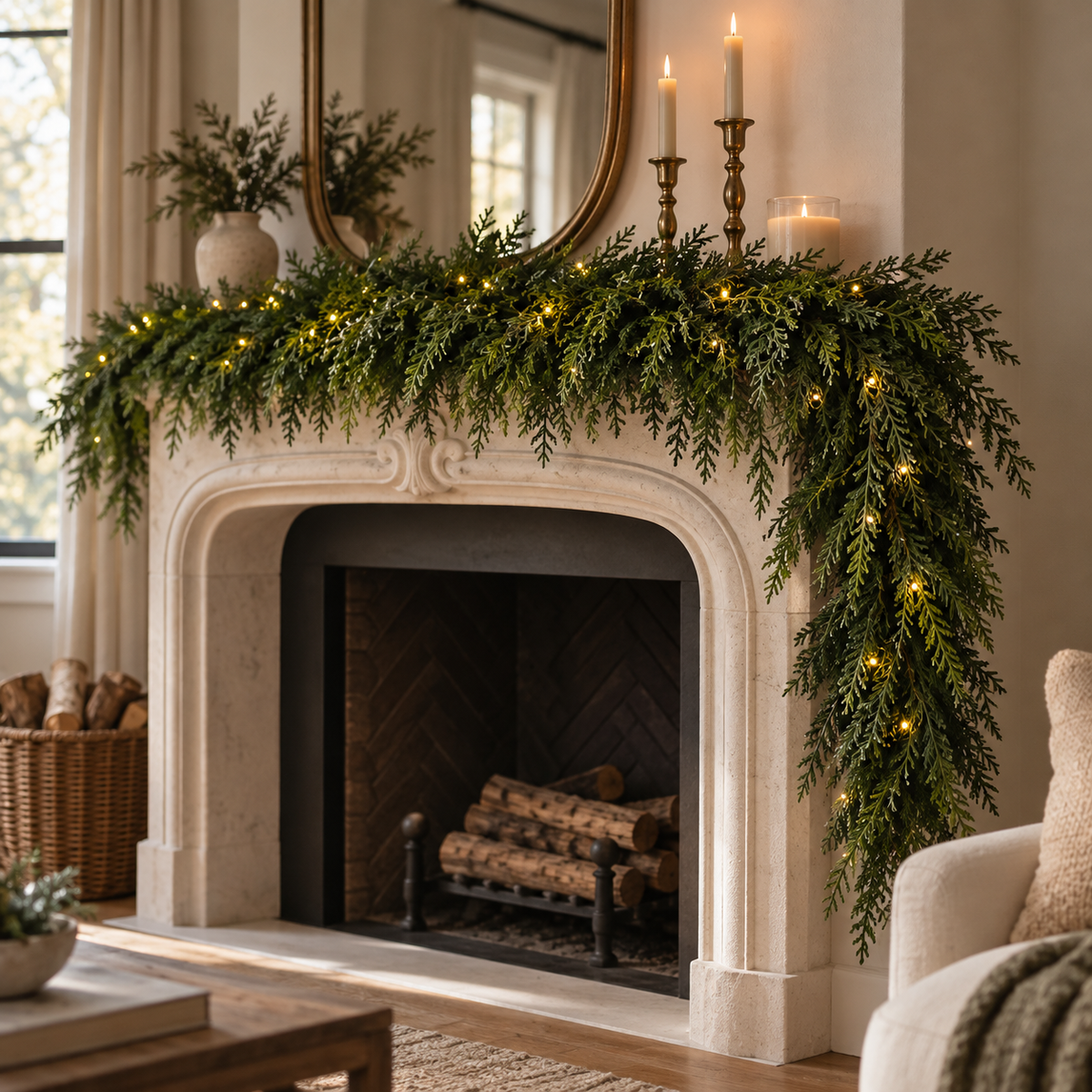 Real Touch Cedar Garlands