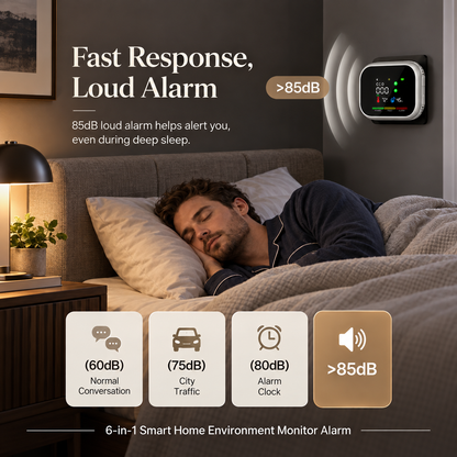 6-in-1 Smart Home Environment Monitor