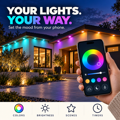 Smart Rainbow LED Permanent Outdoor Light - Smartlight 🎁