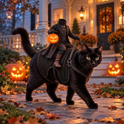 Puptailor Headless Horseman Pet Halloween Costume for Cat & Dog
