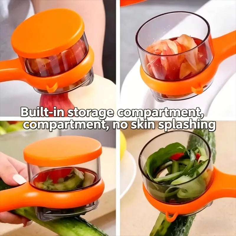 Retractable Splash-Proof Peeler — No More Messy Kitchen Counters 🥔✨