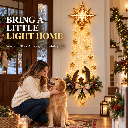 ✨Bethlehem Star of Faith – Lighted Nativity Wall Decor✝️