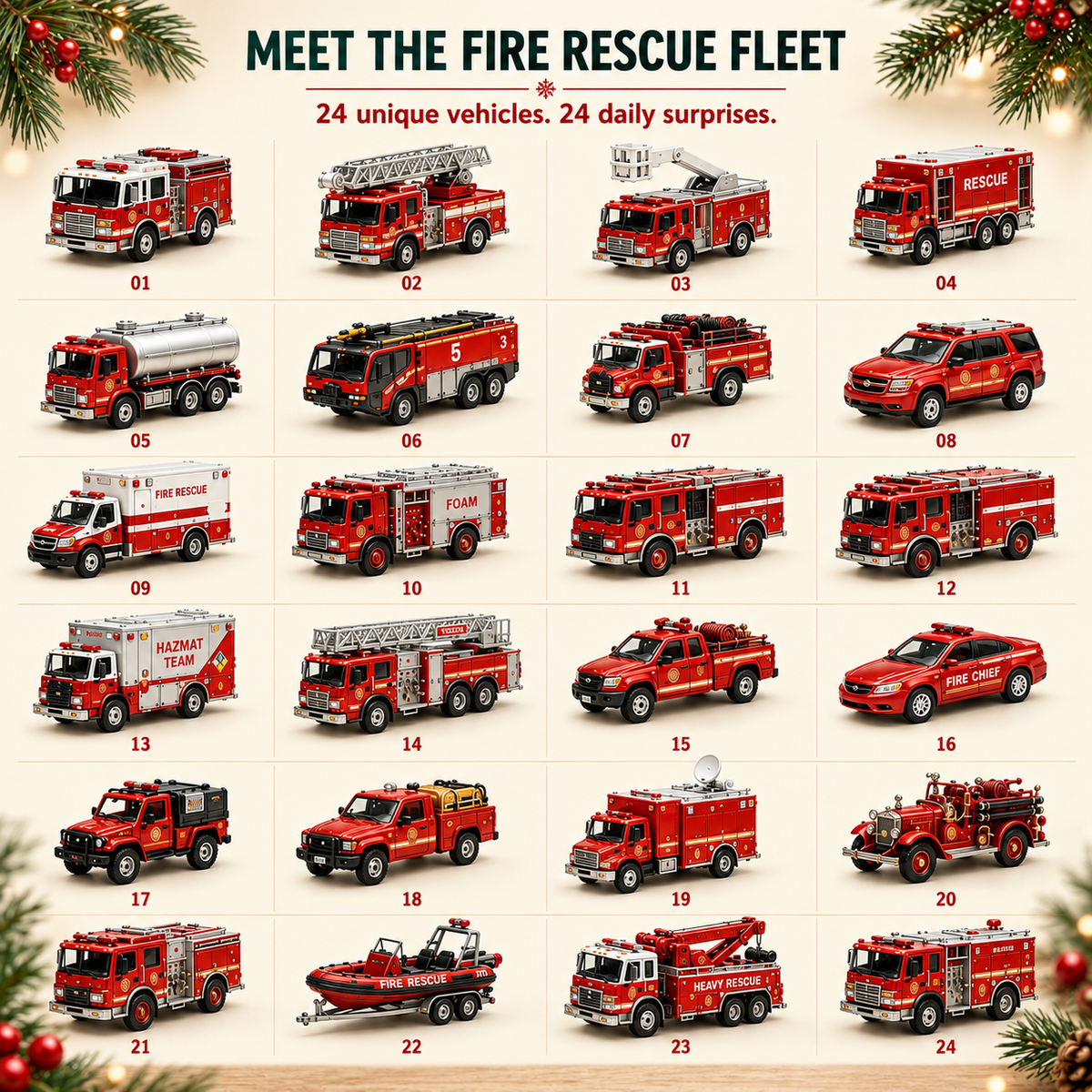 🚒Fire Rescue 24-Day Advent Calendar