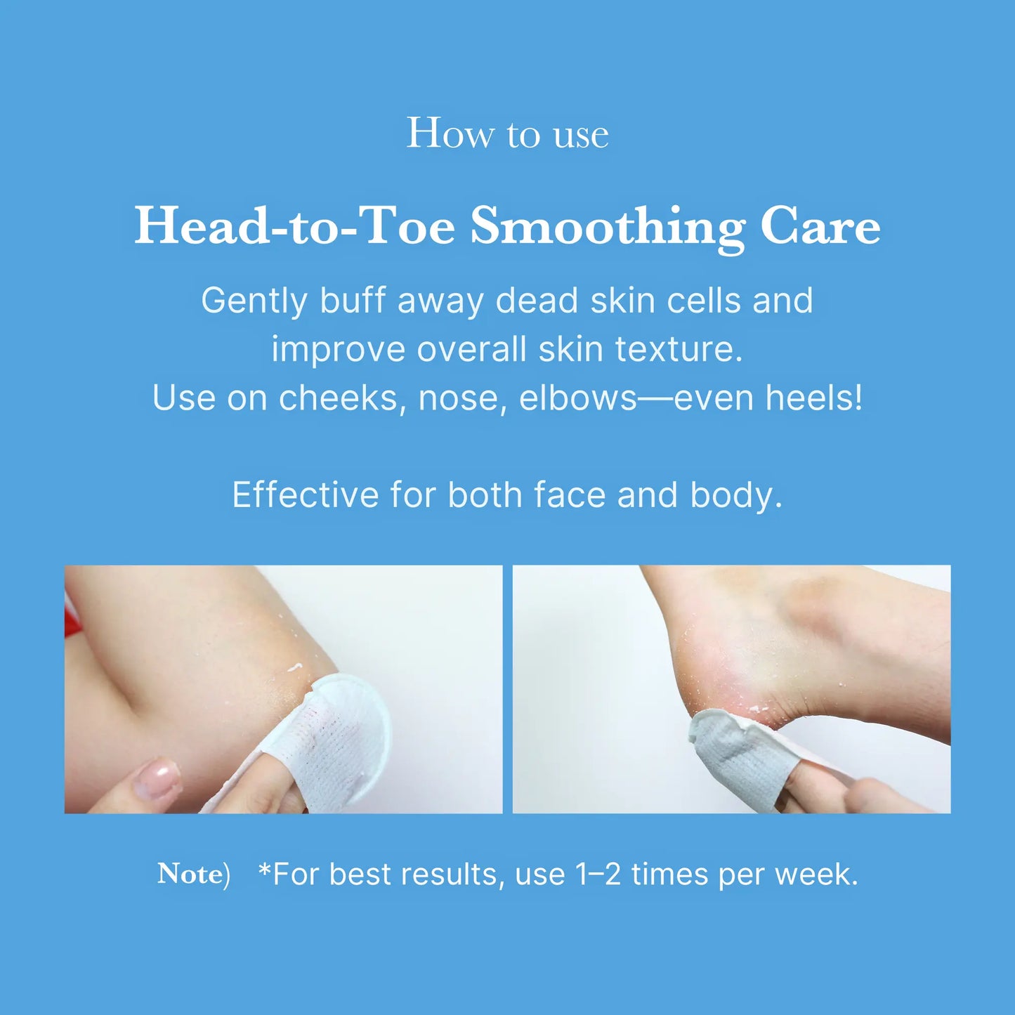 Body Gommage Exfoliating Pad 8ea for Smooth Skin