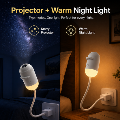 💡🌃2-in-1 Galaxy Star Projector USB Night Light for Indoor Decor 2026