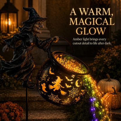 🎃Halloween Witch Cauldron Garden Light
