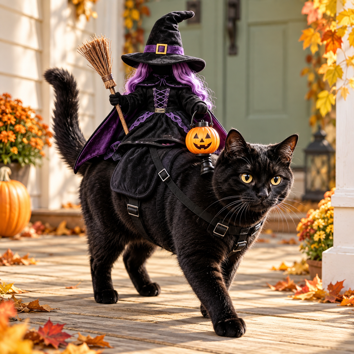 Puptailor Headless Horseman Pet Halloween Costume for Cat & Dog