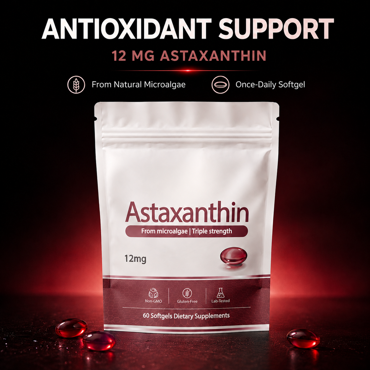 Stycove Astaxanthin - 12mg Softgels
