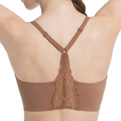 Lusait Lace Jelly Bra Bralettes for Women | Seamless Wireless Deep V