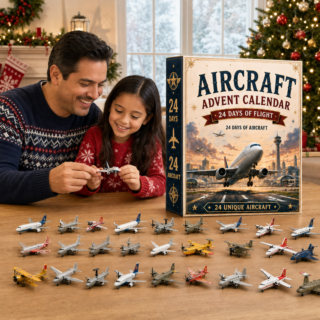 ✈️ Aircraft Advent Calendar 2026 | 24 Days of Flight with 24 Unique Miniature Airplanes, Jets & Aviation Collectibles 🎄🎁