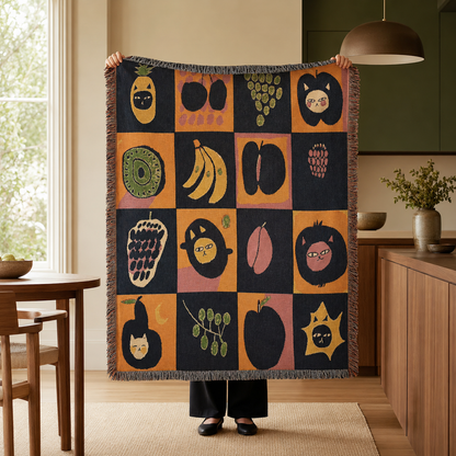 Multi-Function Woven Tassel Blanket, 130x160cm