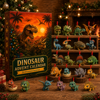 🦖Dinosaur Advent Calendar, 24‑Day Christmas Countdown Calendar