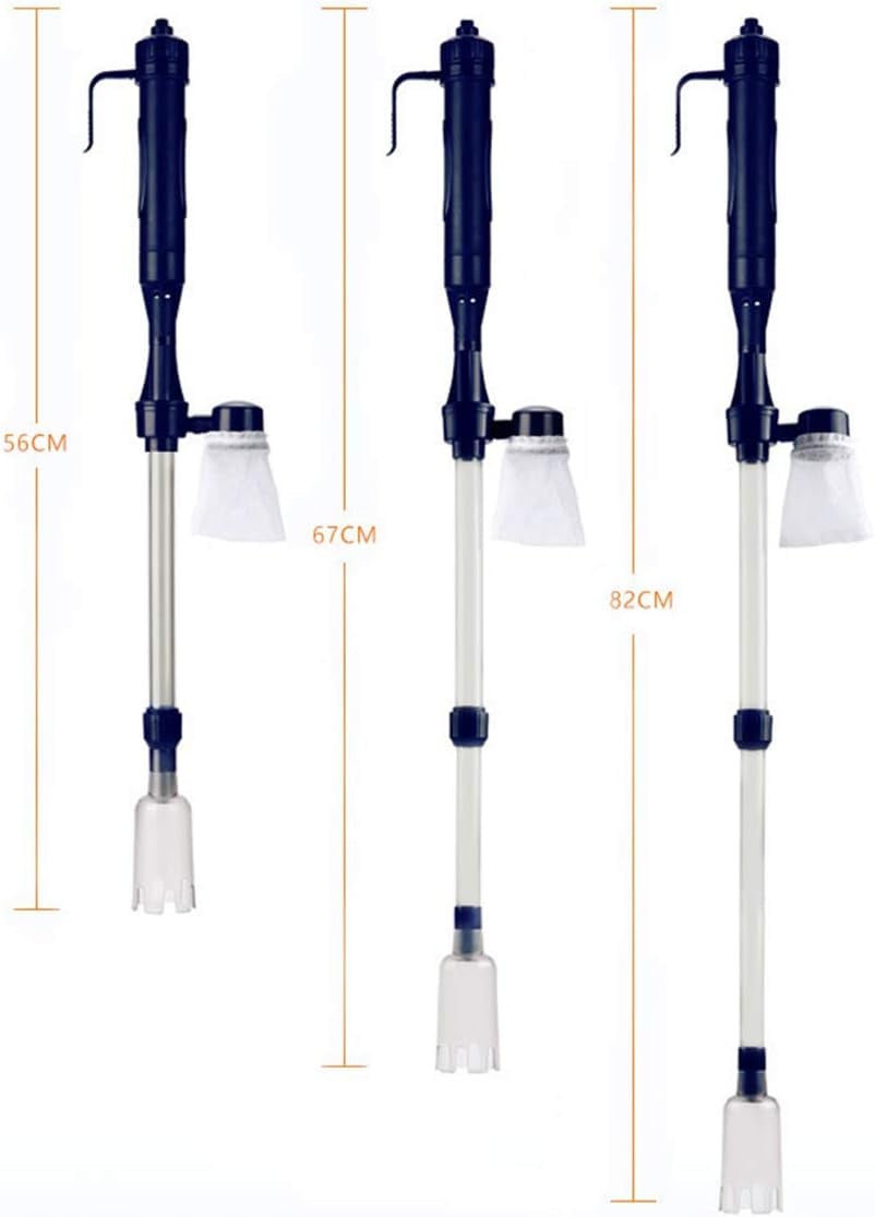 ⚡Battery Operated Electric Aquarium Gravel Siphon Cleaner ✨Fish Tank Water Vacuum Cleaning Tool With Filter Mesh Bag