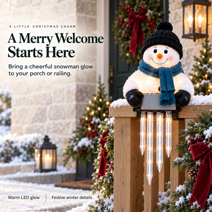 ☃️WinterGlow Snowman Icicle Light Decor