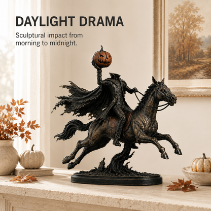 ⏰Limited Stock 50% OFF - 🎃🏇Midnight Chase Headless Horseman Statue