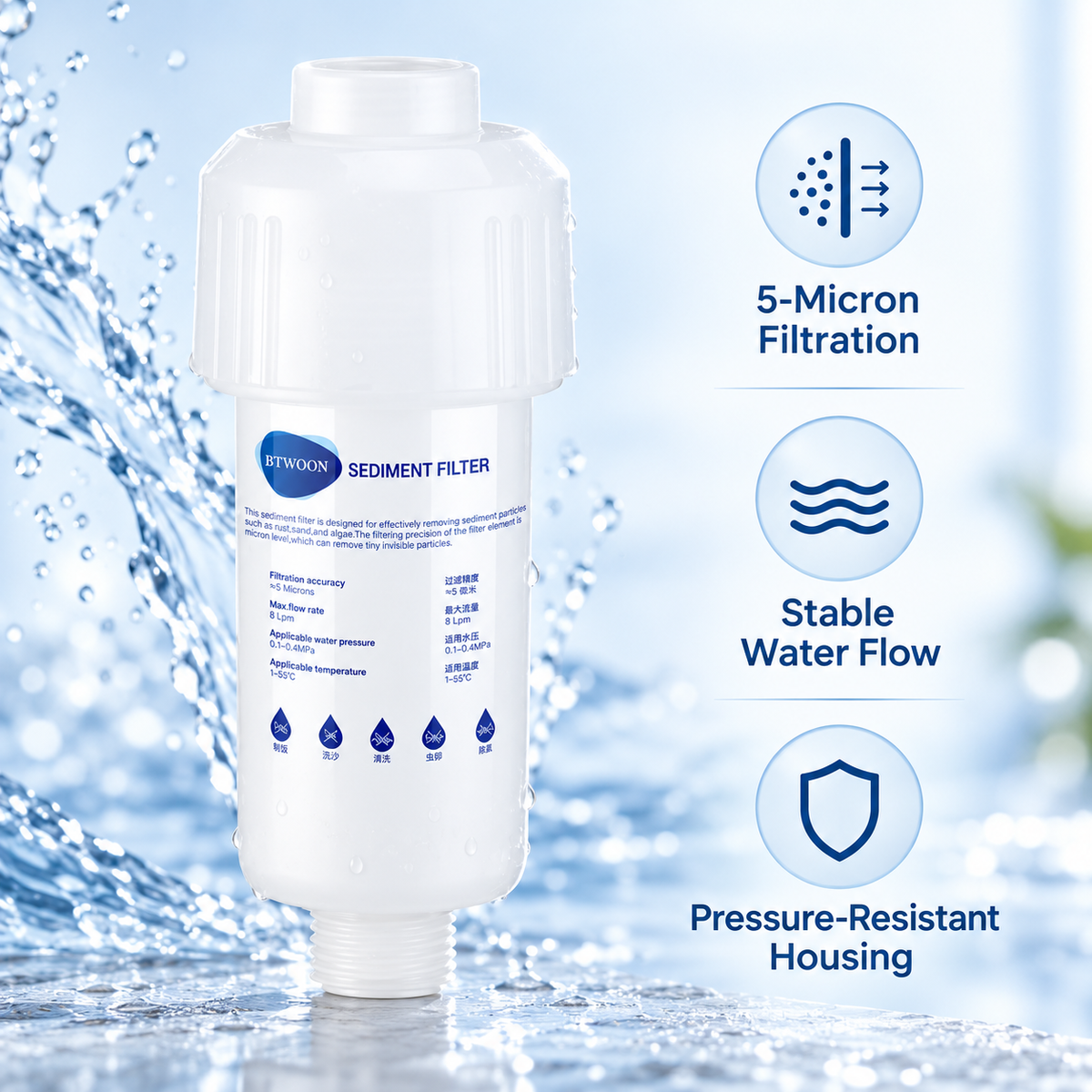 Multi-Purpose Water Line Filter