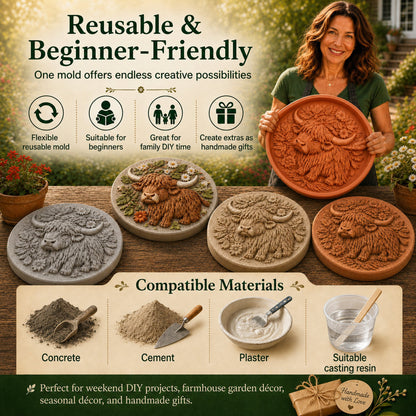 Reusable Animal-Themed Garden Art Mold – Bring Nature to Life in Your Garden