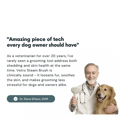 Stycove Pet Steam Brush + Solution Refills
