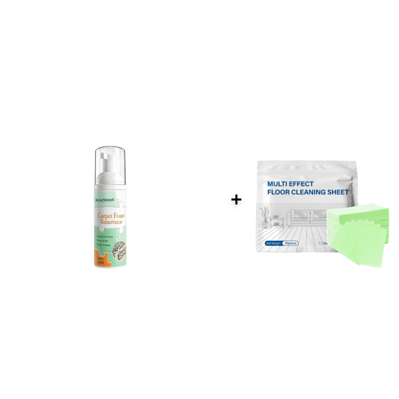 Waterless Carpet Foam Stain Remover with Towel