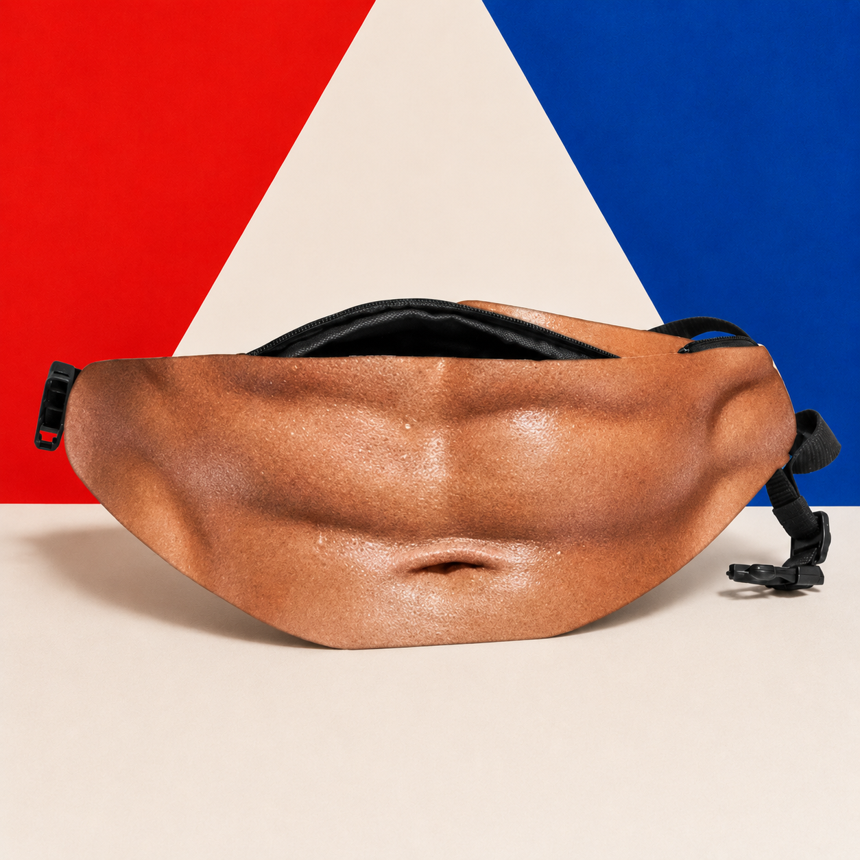 Ultra-Realistic Beer Belly Fanny Pack – Funny Dad Bod Waist Bag