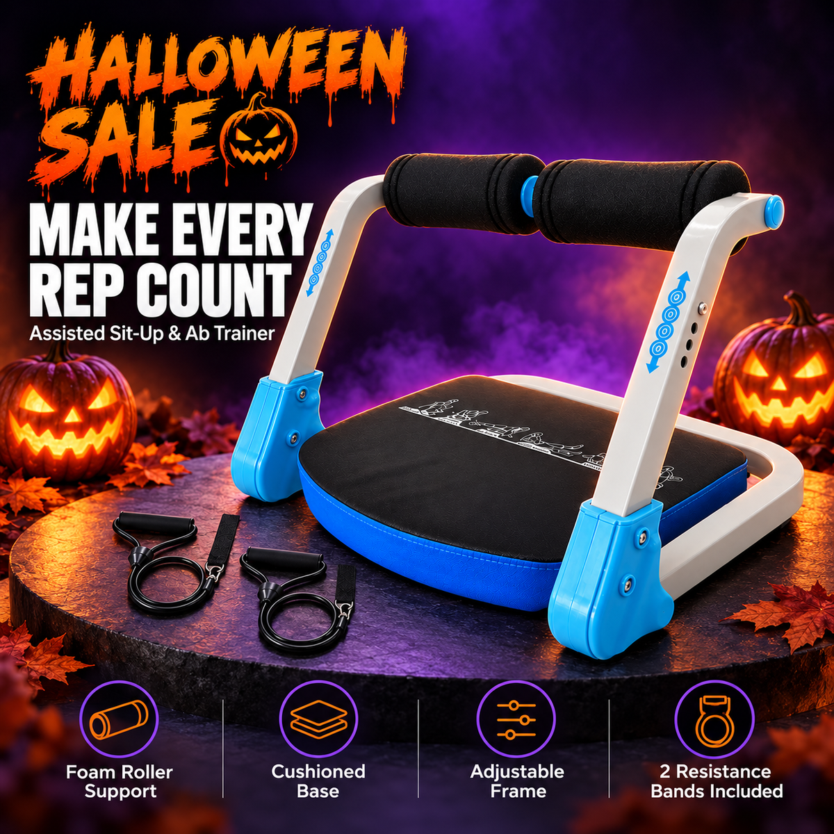 Stycove Assisted Sit-Up & Ab Trainer