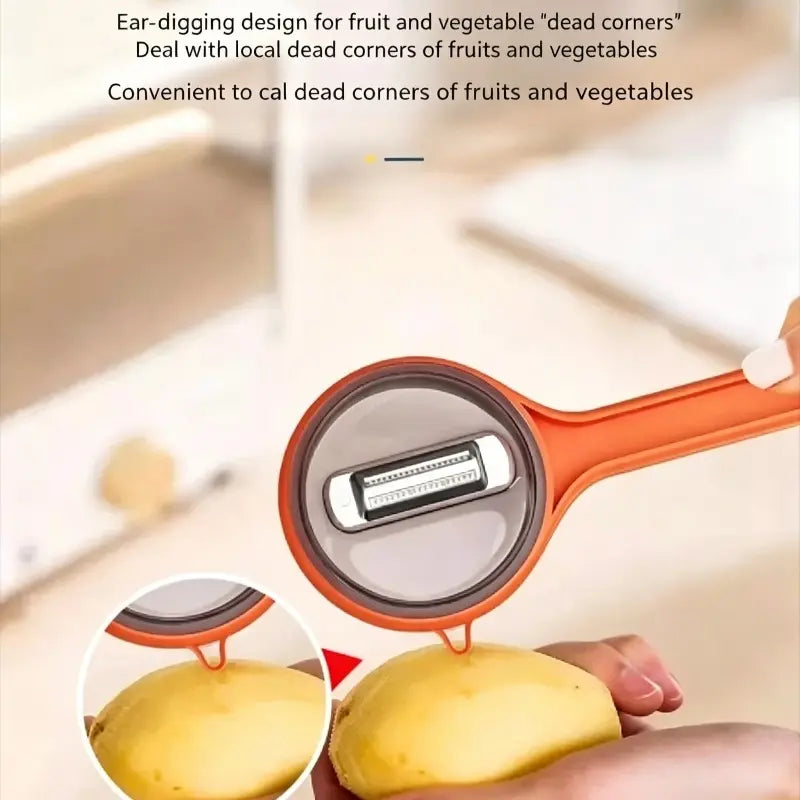 Retractable Splash-Proof Peeler — No More Messy Kitchen Counters 🥔✨
